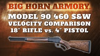 Model 90 460 S&W Velocity Comparison - 18 Rifle Vs. 4 Pistol