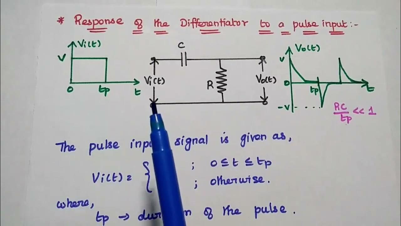 RC Differentiator - RC Integrator Circuit - Its Comparison - YouTube