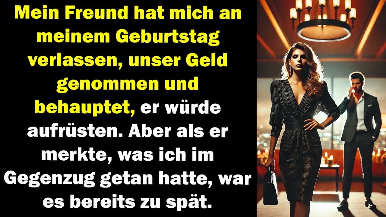 Mein Freund verließ mich an meinem Geburtstag, nahm unser Geld und wollte aufrüsten – zu spät