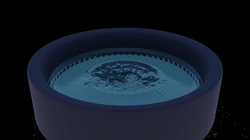 FLIP Fluids - Blender addon | Concentric wave test simulation