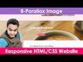 8/12 Parallax Image Effect using HTML & CSS | Create Responsive Business Theme Website | No JS