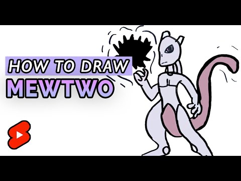 HOW TO DRAW MEWTWO  Pokemon Drawing Tutorial