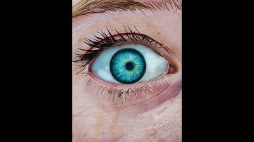 Blue Eyes Blue Realistic Part 1 Digital Painting Krita🥶🥶