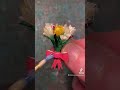 How to make a Miniature Flower Bouquet !! #youtubeshorts #shorts