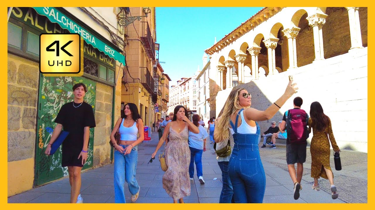 Сеговия Пешеходная экскурсия | Прогулка по Сеговии 4K 60FPS | Сеговия, Испания
