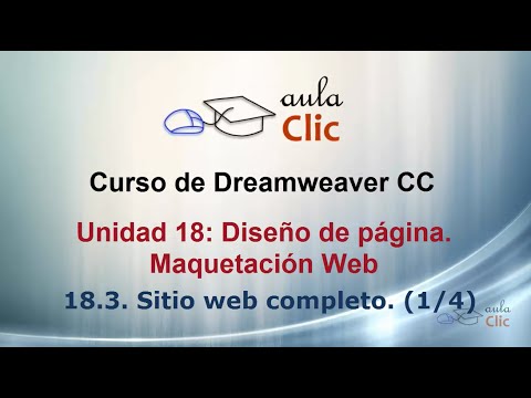 Curso de Dreamweaver CC. 18.3. Crear un sitio web completo. (1/4)