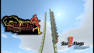 The Flash Vertical Velocity Six Flags Great Adventure Recreation WIP No Limits 2