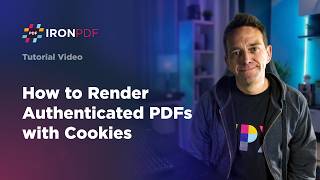How to Render Authenticated PDFs with Cookies | IronPDF