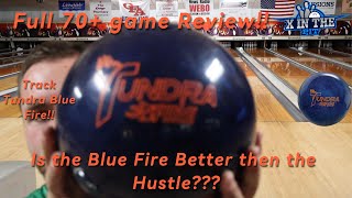 Track Tundra Blue Fire Bowling Ball Review// our opinion after 70+