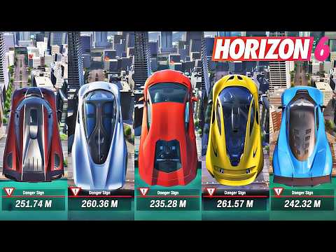 Which HYPERCAR Cover Longest Distance Jump in Forza Horizon 6?