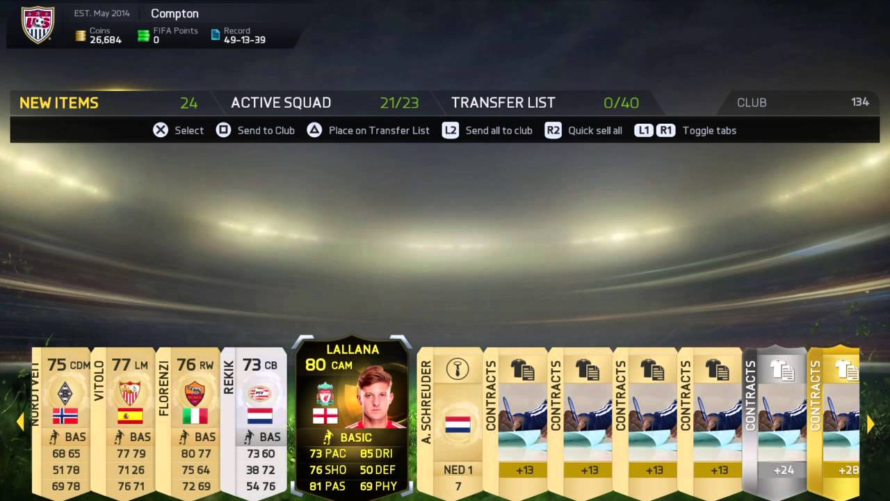 Fifa 15 Inform in a pack