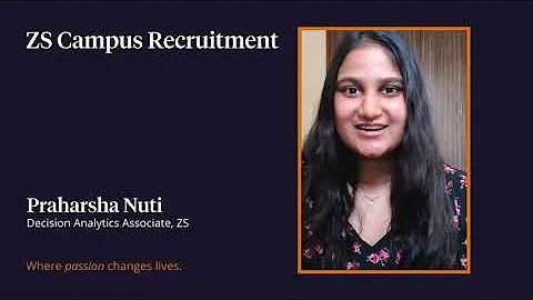 An associate's experience of joining ZS as a campus student