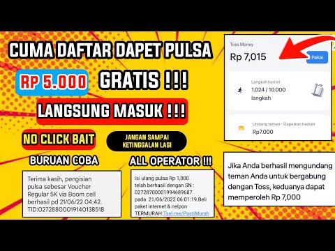 CUMA DAFTAR DAPAT PULSA RP.5000 | APK PENGHASIL PULSA TERCEPAT TERBARU 2022