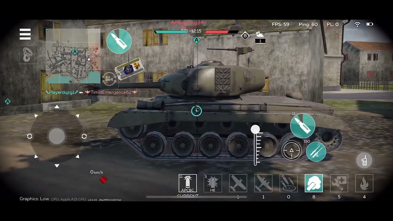 War thunder mobile but a german main playin Germanys best heavy tank ...