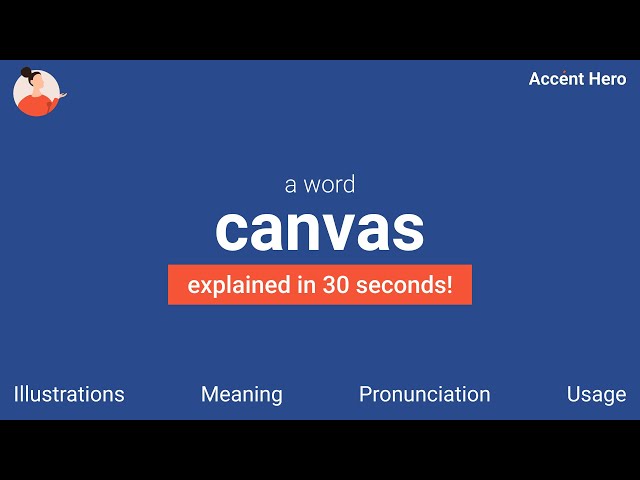 CANVAS definition in American English