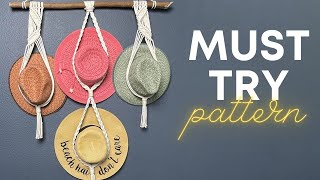 Macrame Boho Hat Hanger