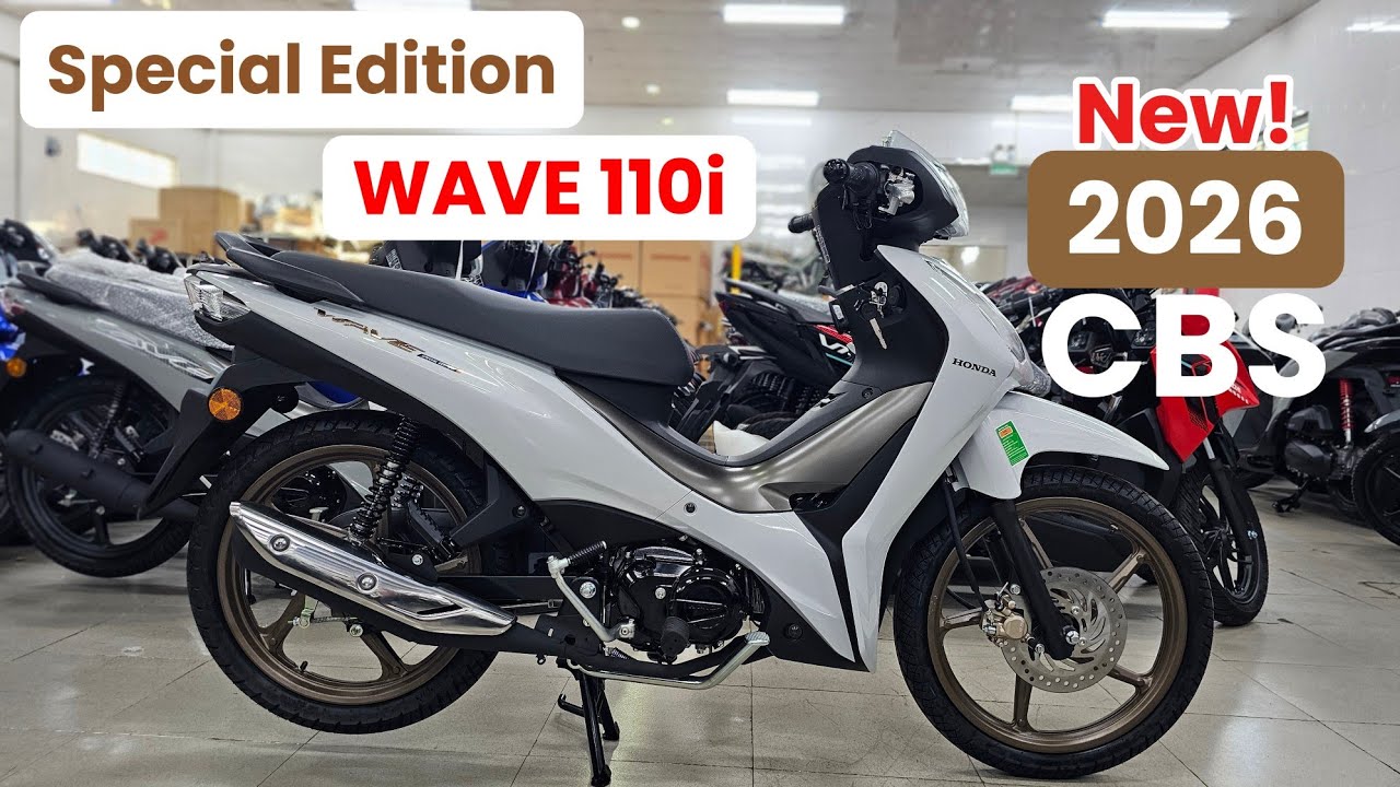 Cận cảnh WAVE 110i 2026 NK Thái Lan màu Trắng Special Edition + giá bán 03/03. Khải Phạm #wave #110 