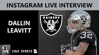 Las vegas raiders’ safety dallin leavitt joined chat sports’
mitchell renz host of the raiders report on saturday for an instagram
live where they discussed ...