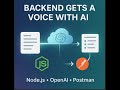 Node.js + OpenAI Tutorial | Build an AI-Powered Backend with Postman (Resume Refiner Project)