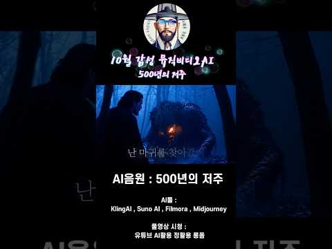 🍂 #klingai  를 활용한 뮤비 영상 공개! 감성 뮤직비디오와 함께 - AI음원 500년의 저주 - #suno , #midjourney  ,#filmora , #AI뮤비