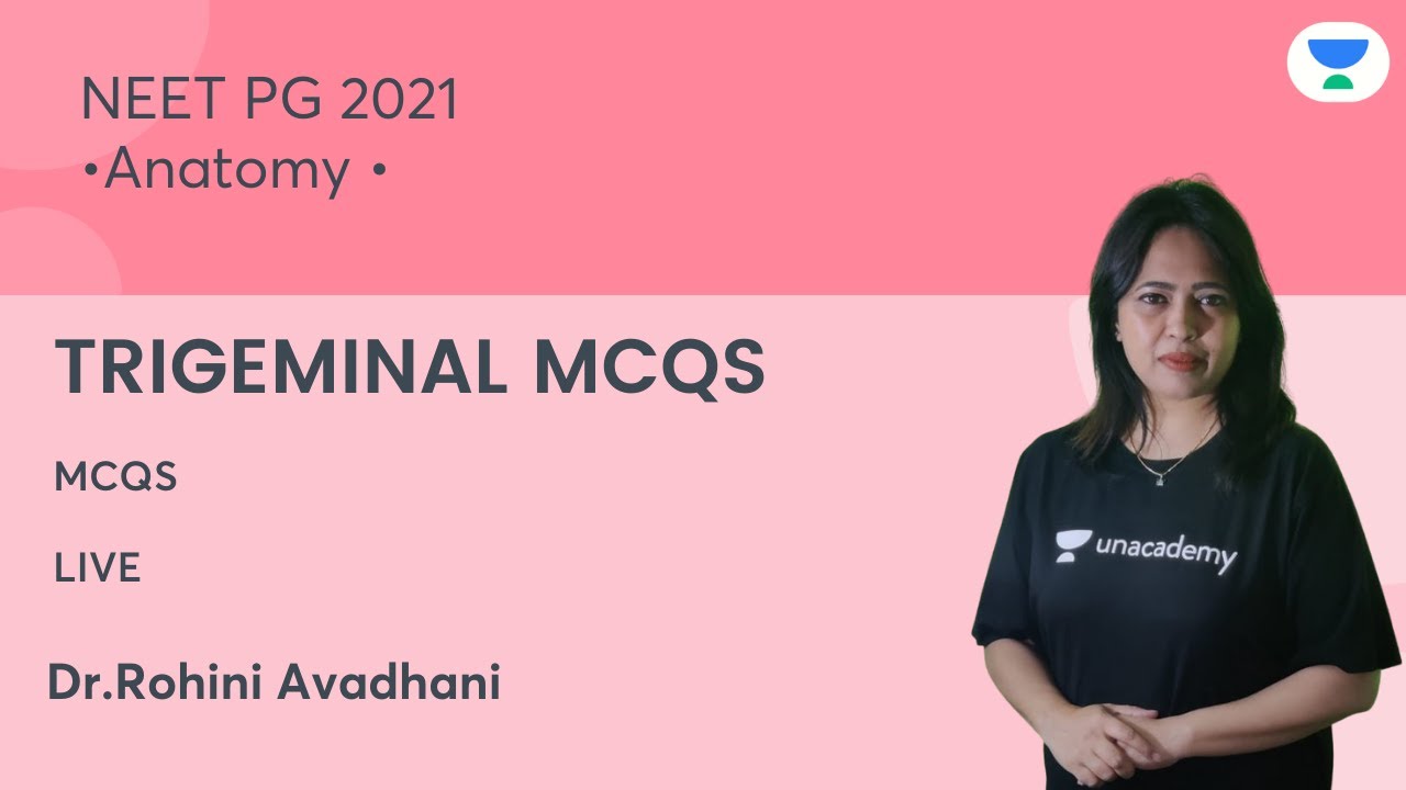 Trigeminal MCQS | NEETPG'21 | Anatomy | Let's Crack NEET PG | Dr.Rohini Avadhani