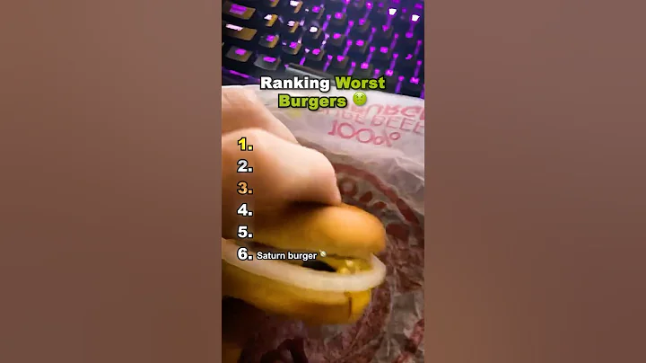 The worst burgers 🤢 #shorts #saturn #burgerking #mcdonalds #wendys #memes #ranking