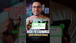 How I Earned $4.49 with ONLY 1,000 Views on Facebook! #shorts #usa #shortsfeed #youtube #ibnewstech