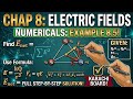 Chap no 8 : ELECTRIC FIELDS class 11th Numericals example no 8.5