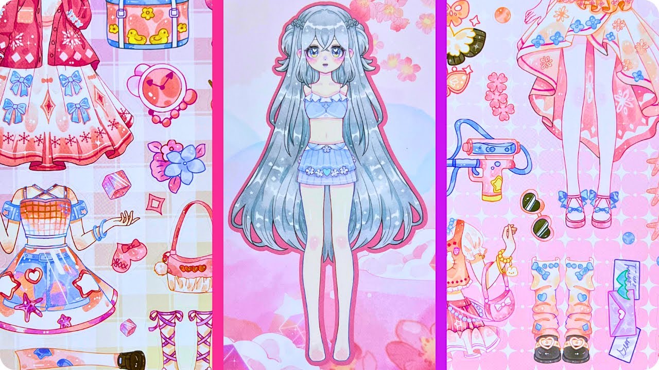 💕Which Girl Sticker Transformation Do You Like Most?✨Cute Girl Sticker Dress Up
