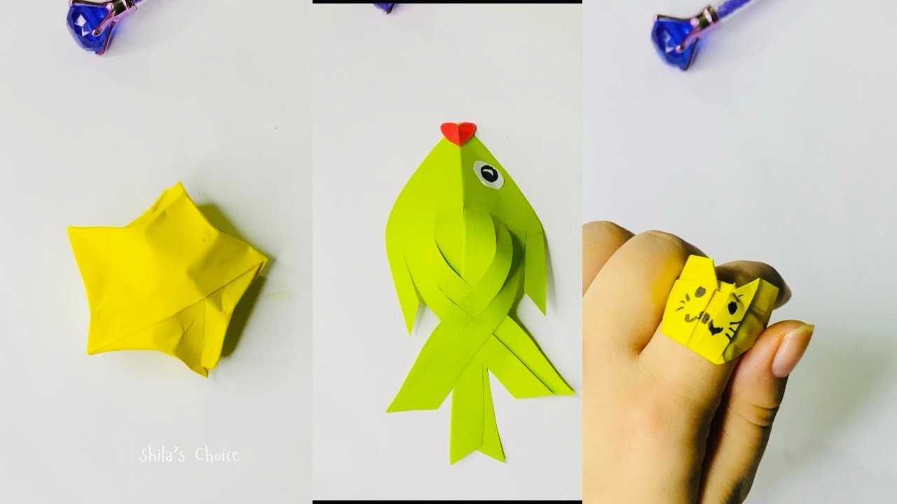 DIY cute paper craft ideas | paper ring crafting | Easy craft idea