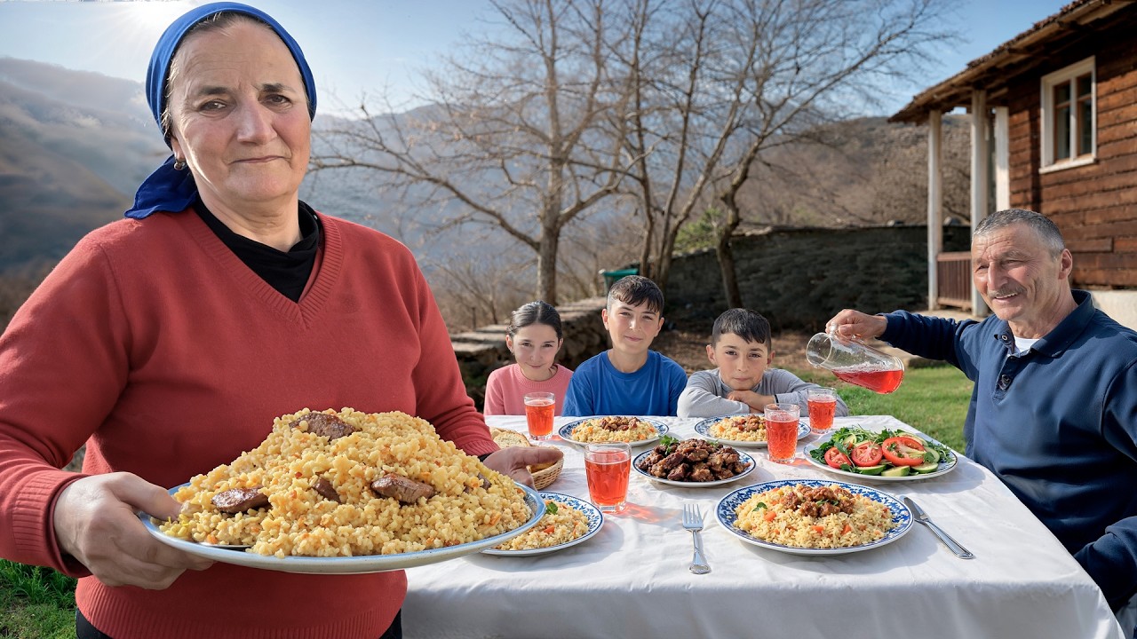 Peaceful Countryside Cooking and Cozy Family Gathering