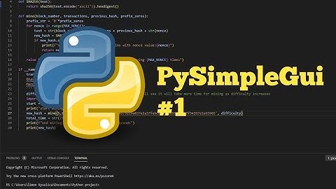 Create Simple GUI in Python || PySimpleGui #1