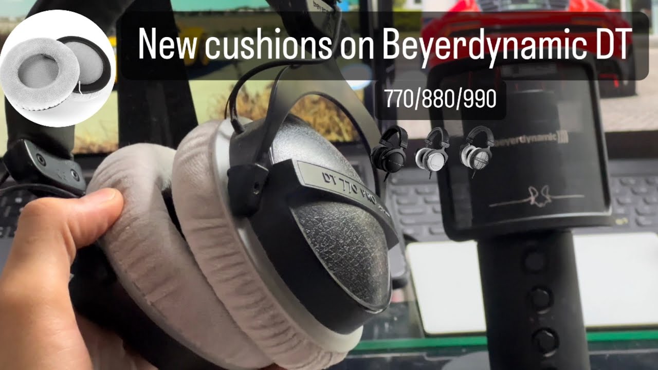 SOULWIT Velours Oorkussens voor Beyerdynamic DT770/Pro DT880/Pro DT 990/Pro DT1770 DT1990, Earpads Cushions voor DT440/DT550/DT790/DT797/DT831/DT860/T70/T90/T5P/MMX300/TYGR 300R/HS200/HS400