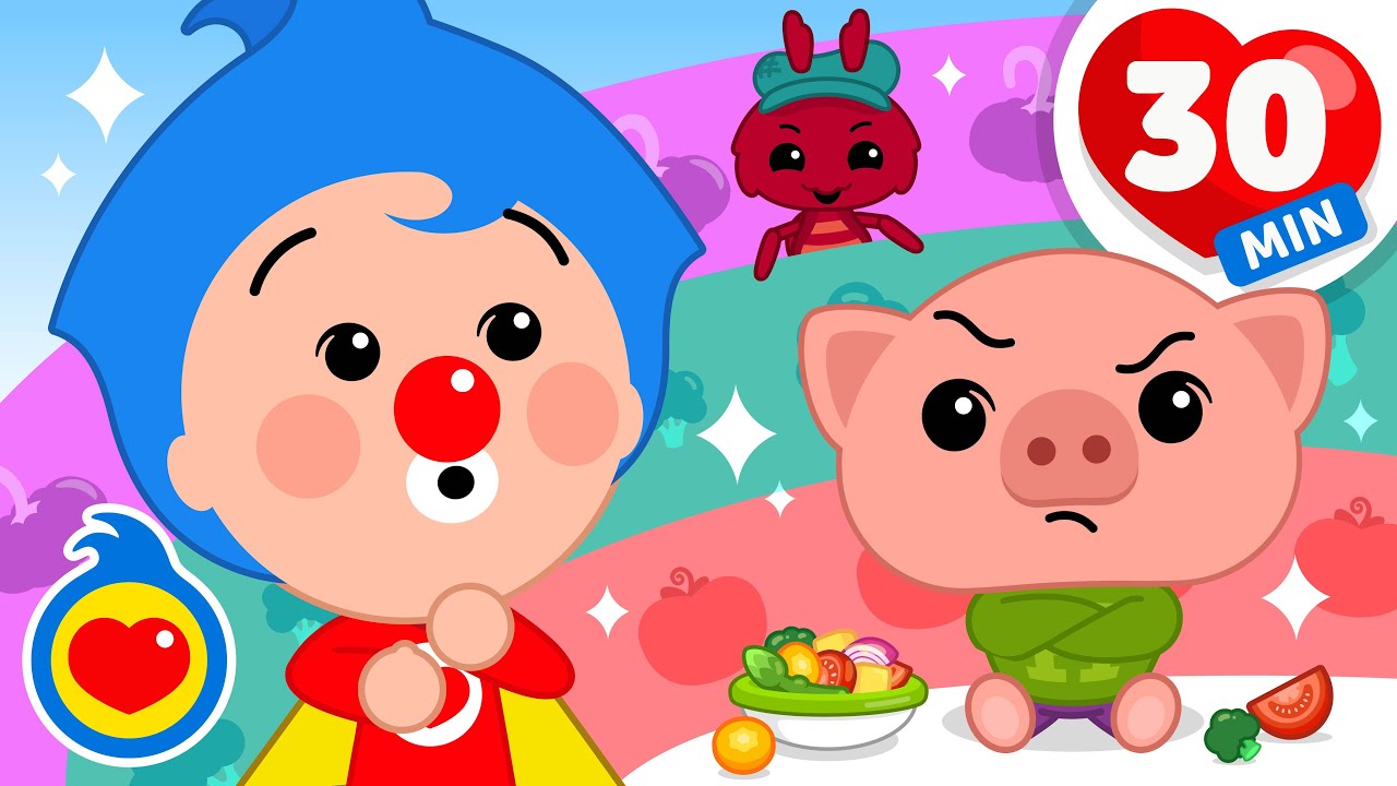 ¿Qué Le Pasa Al Cerdito Enojón? 🎶🐽 Y Más Canciones Infantiles (30 Min) | Plim Plim