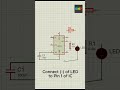 Blinking LED Circuit Using NE555 Timer IC #diy #experiment #electricity #engineering #circuit #led