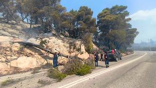 Αττική: Πολύωρες μάχες των κλιμακίων του  ΚΚΕ στο πλευρό του λαού που δοκιμάζεται