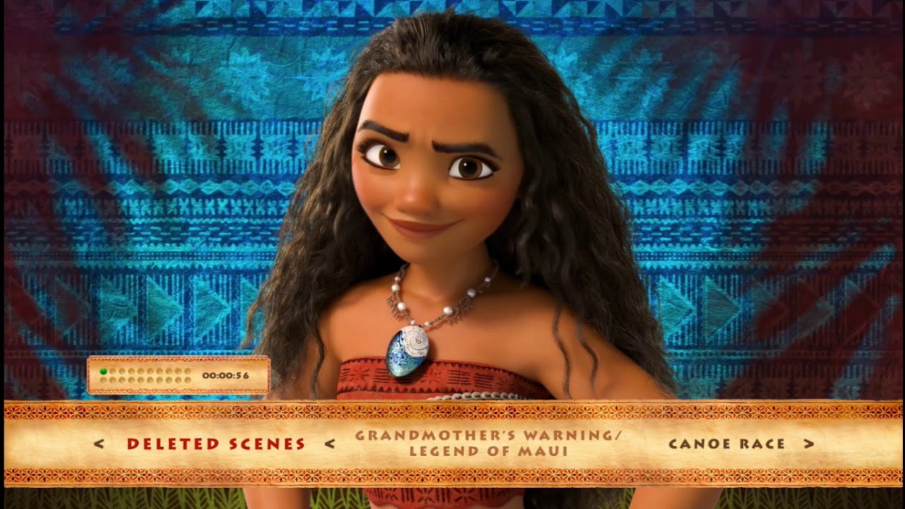 Moana 2017 Blu-ray Menu Walkthrough