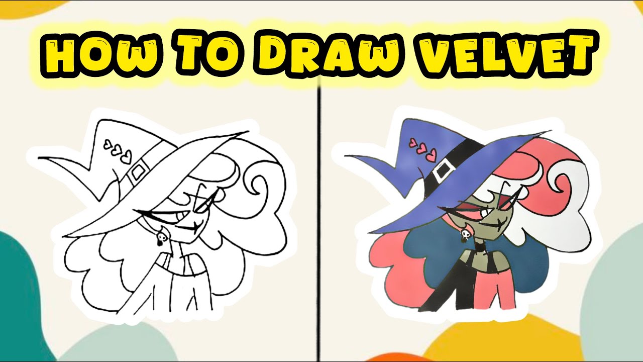 How to Draw Velvet from Hazbin Hotel – Detailed Cartoon Drawing