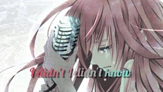 Nightcore- I didn't know (Sofia Carson) *Lyrics