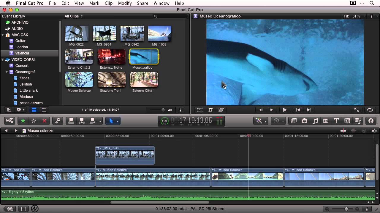 Final Cut Pro X - The work windows - YouTube