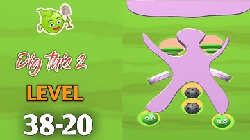 dig this 2 level 38-20 solution - dig this 2 world 38 level 20 gameplay solution