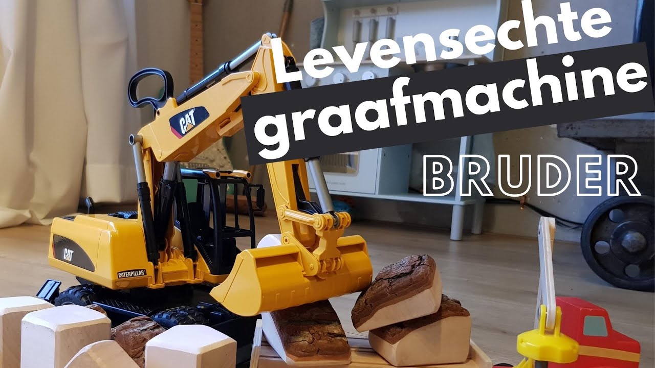 Megalopolis Agrarisch nieuws Levensechte graafmachine speelgoed van Bruder [CAT] - YouTube