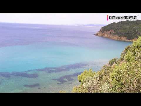 Scarlino and the Beach of Cala Violina. Tuscany, Italy