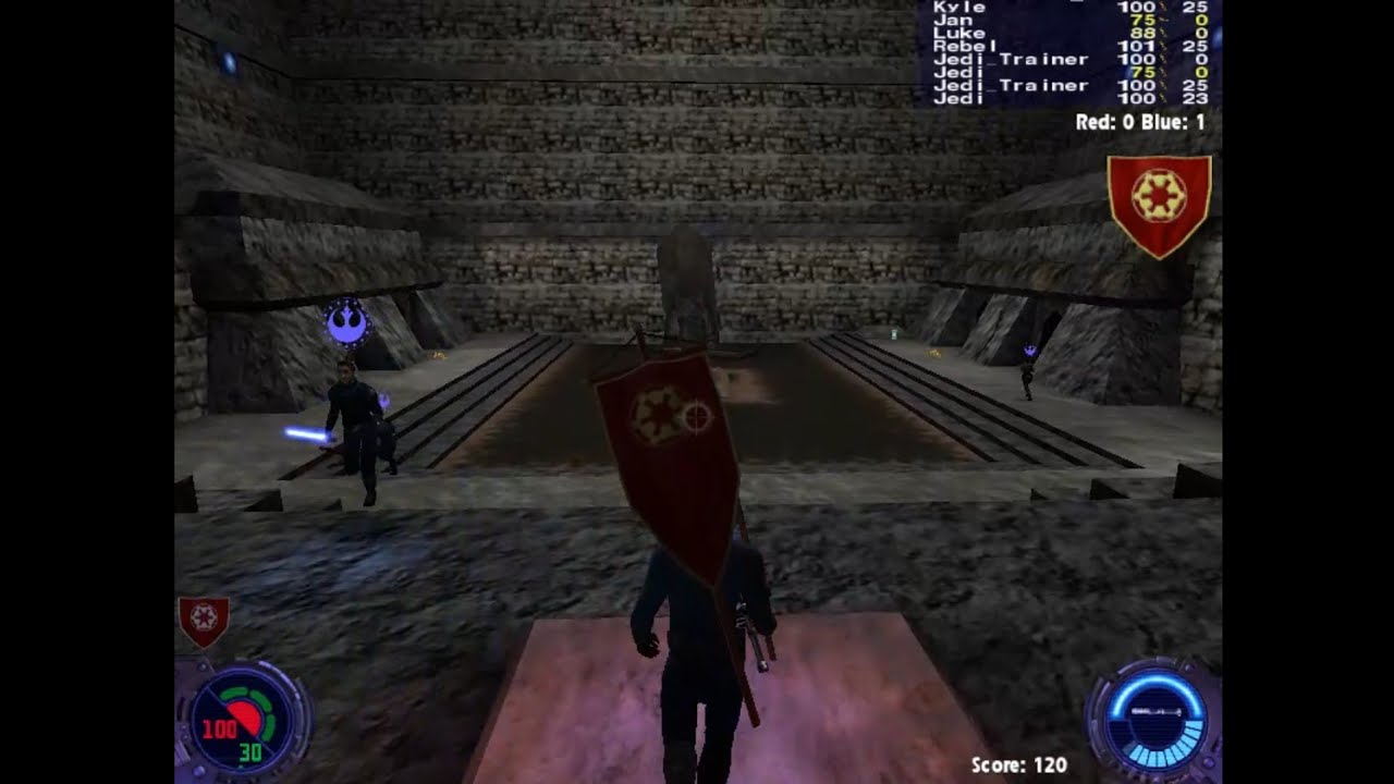 Star Wars Jedi Knight 2 Jedi Outcast Online Multiplayer PC 2002 Jeff Bennett Kyle Katarn Walkthrough