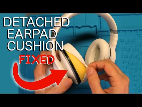 Fixing detaching ear-pad covers on headphones