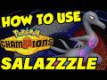 HOW TO USE SALAZZLE IN POKEMON CHAMPIONS! Salazzle Moveset Guide | Best Salazzle Builds