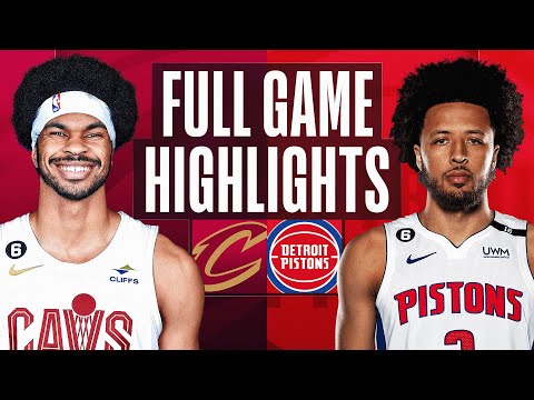 Cavaliers at pistons | nba full game highlights | november 4, 2022