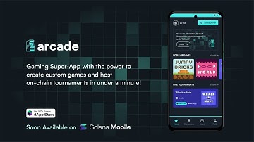 Arcade Presentation Video for Solana RADAR Hackathon