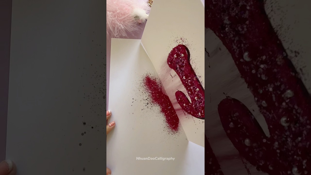 Letter “J” | Glitter Art ✨ 