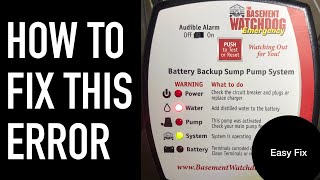 How to Add Water to a Watchdog Backup Sump Pump Battery